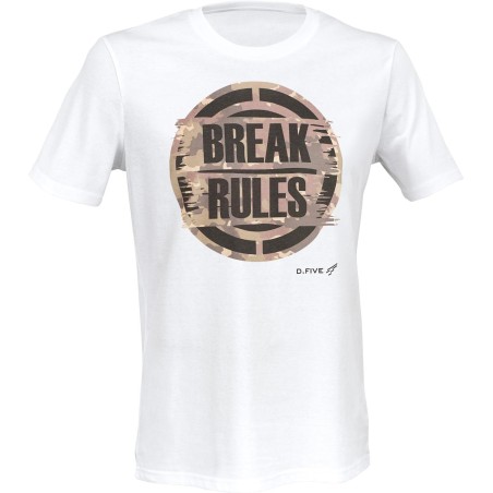 T-shirt BREAK RULES WHITE