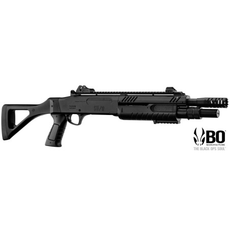fucile a pompashort barrel FABARMS (BO)total black.3bb per sparo. (funzionamento a molla)In dotazione presenti:2 cartucce cal.1